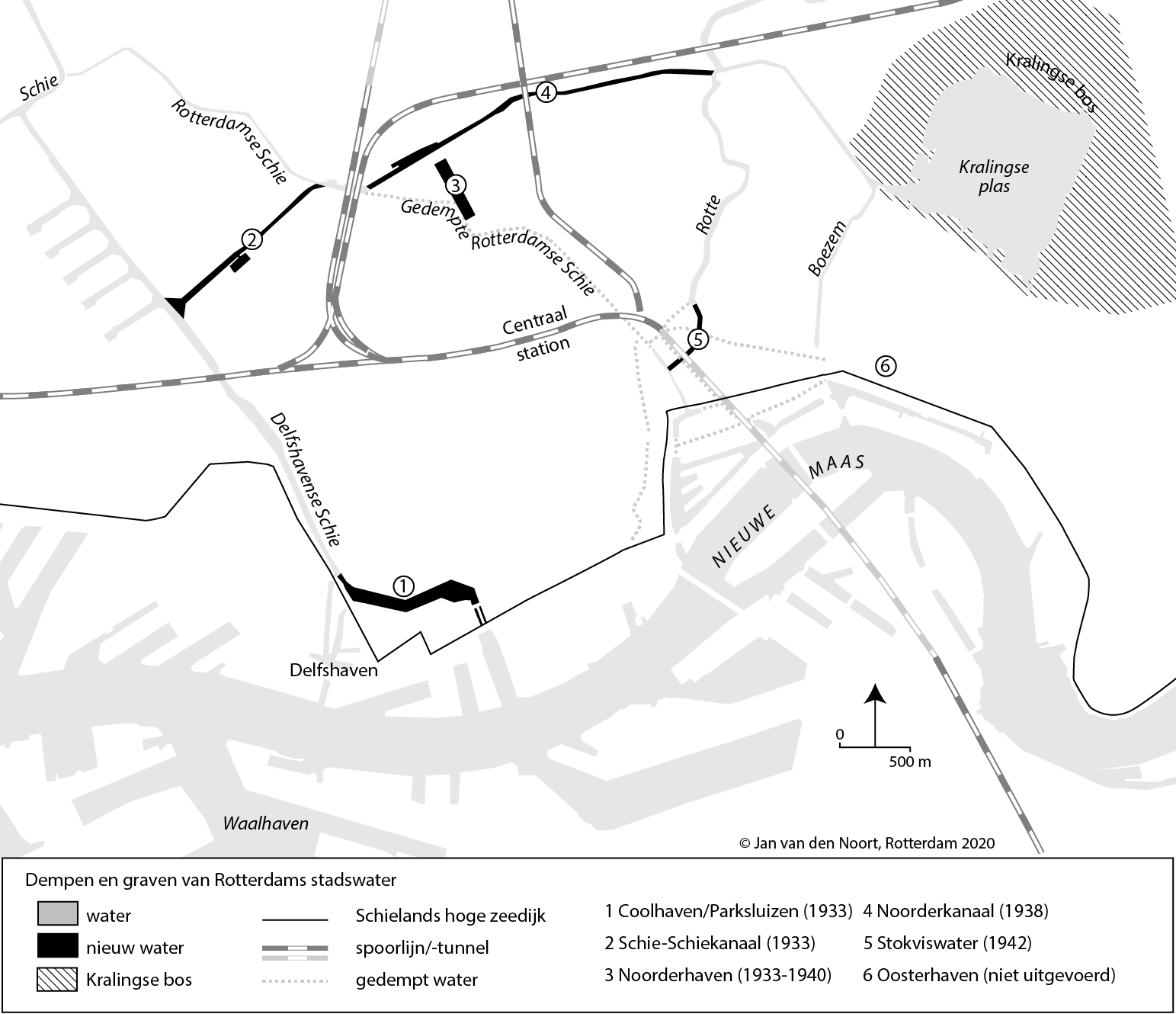 Dempen en graven van Rotterdams Stadswater Jan van den Noort