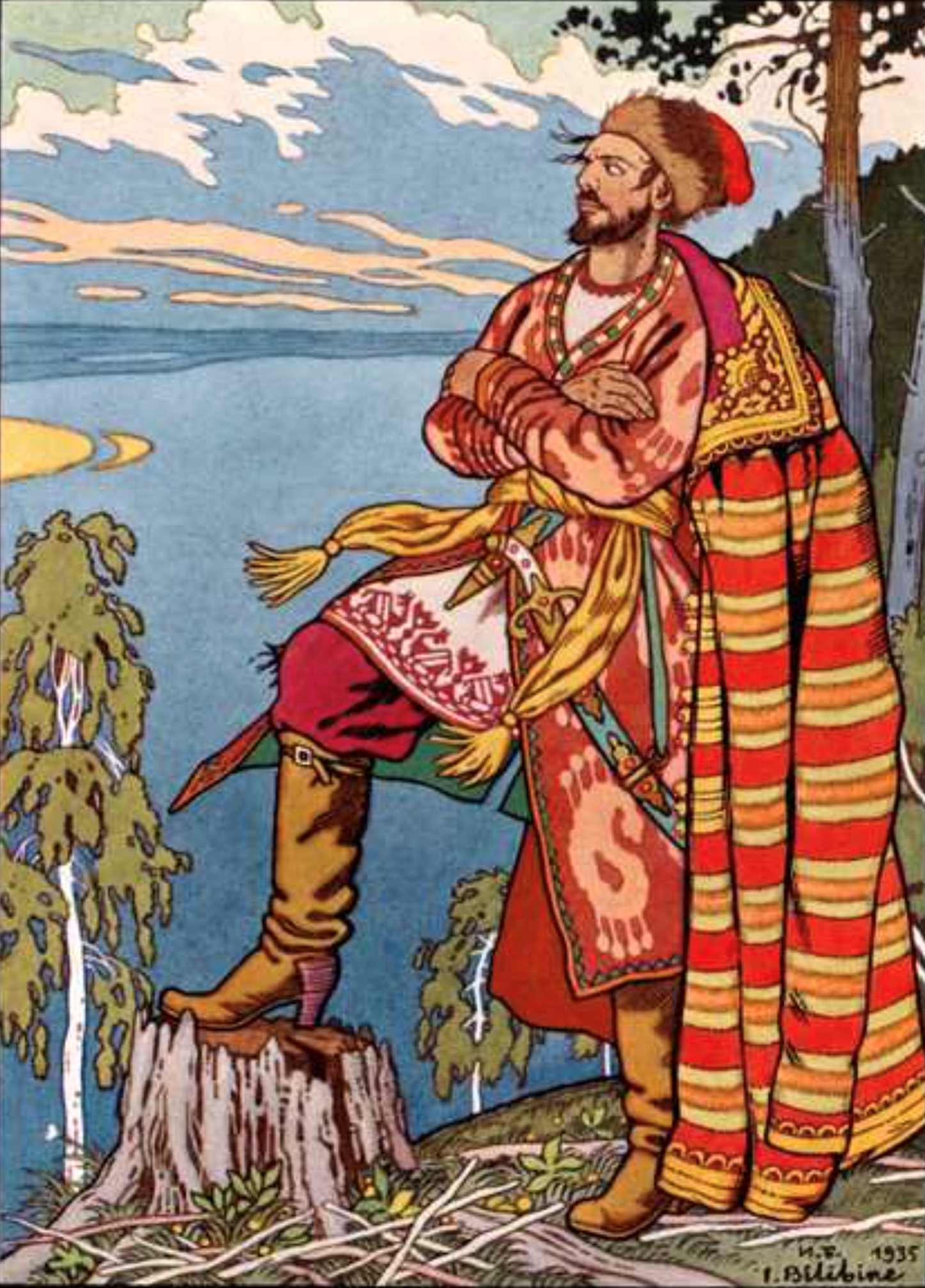 Stenka Razin door Ivan Bilibin 1935