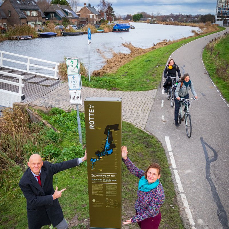 Onthulling markeringen langs de Rotte, Fotograaf: Vincent van den Hoven