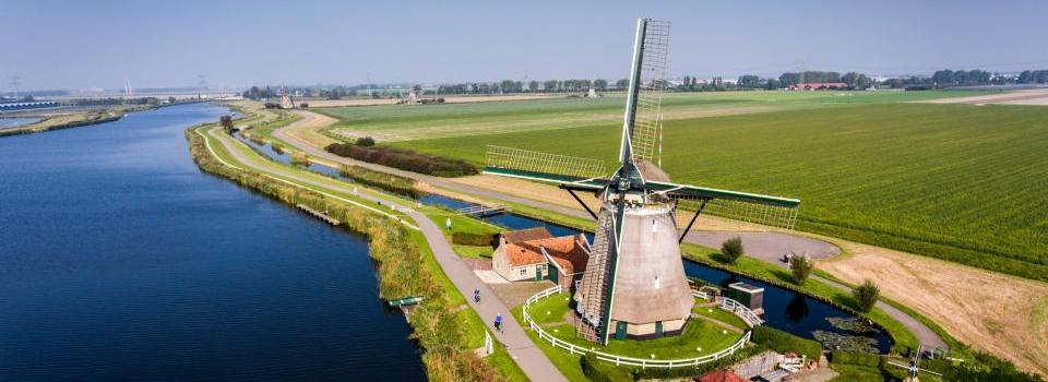 Prachtig plaatje van een molen op de Rotte