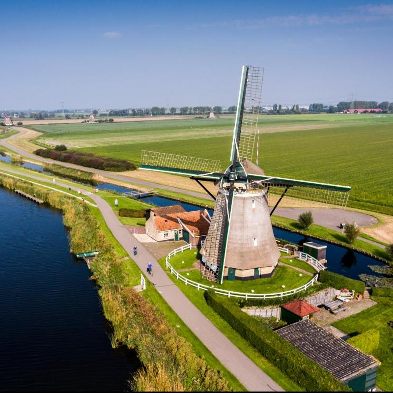 Prachtig plaatje van een molen op de Rotte