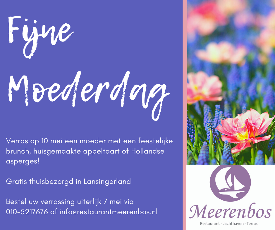 Moederdag Restaurant Meerenbos